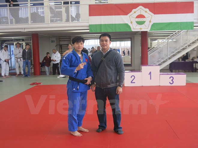 Une judokate vietnamienne médaillée de bronze à la Coupe de Hongrie ảnh 1 Une judokate vietnamienne médaillée de bronze à la Coupe de Hongrie ảnh 1