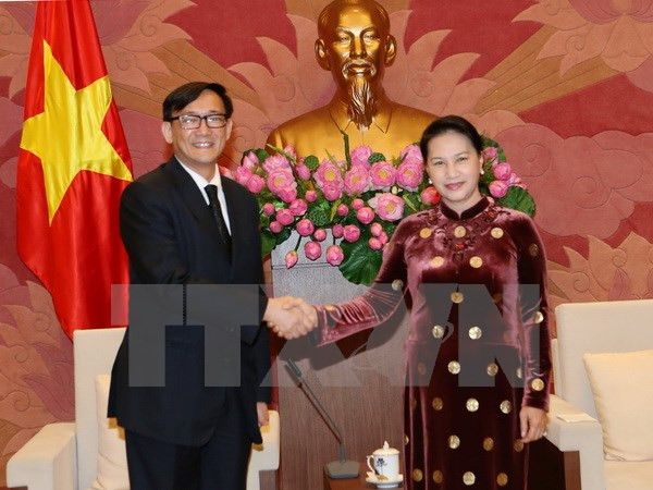 La présidente de l’AN reçoit les diplomates japonais et thaïlandais ảnh 2