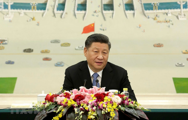 Le président chinois affirme le développement des relations avec le Vietnam ảnh 1 Le président chinois affirme le développement des relations avec le Vietnam ảnh 1