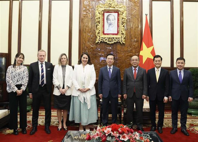 Le président Vo Van Thuong reçoit les ambassadeurs de Nouvelle-Zélande et du Pérou ảnh 1