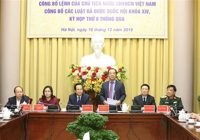 Décret du Président concernant 11 code et lois adoptés par l’Assemblée nationale ảnh 1 Décret du Président concernant 11 code et lois adoptés par l’Assemblée nationale ảnh 1