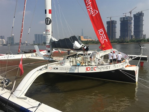 Le voilier le plus rapide du monde a jeté l’ancre à Hô Chi Minh-Ville ảnh 1 Le voilier le plus rapide du monde a jeté l’ancre à Hô Chi Minh-Ville ảnh 1