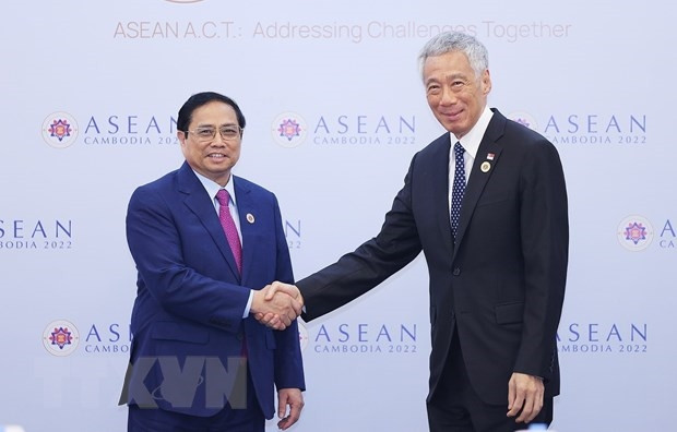 La visite du Premier ministre Pham Minh Chinh démontre les relations spéciales Vietnam-Singapour ảnh 1 La visite du Premier ministre Pham Minh Chinh démontre les relations spéciales Vietnam-Singapour ảnh 1