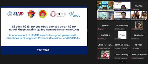 L’USAID soutien aux personnes handicapées de Quang Nam ảnh 1 L’USAID soutien aux personnes handicapées de Quang Nam ảnh 1