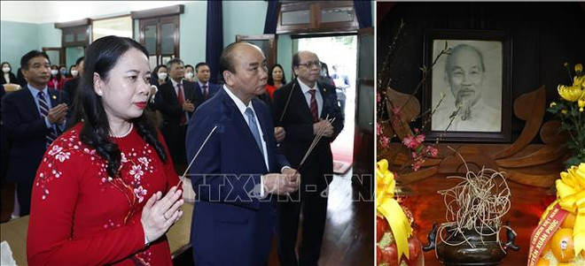 Le président Nguyen Xuan Phuc rend hommage au Président Hô Chi Minh ảnh 1 Le président Nguyen Xuan Phuc rend hommage au Président Hô Chi Minh ảnh 1