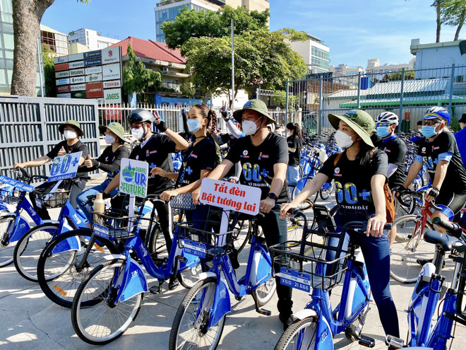 HCM-Ville: près de 500 jeunes volontaires participent au lancement de l'Heure de la Terre 2022 ảnh 1 HCM-Ville: près de 500 jeunes volontaires participent au lancement de l'Heure de la Terre 2022 ảnh 1