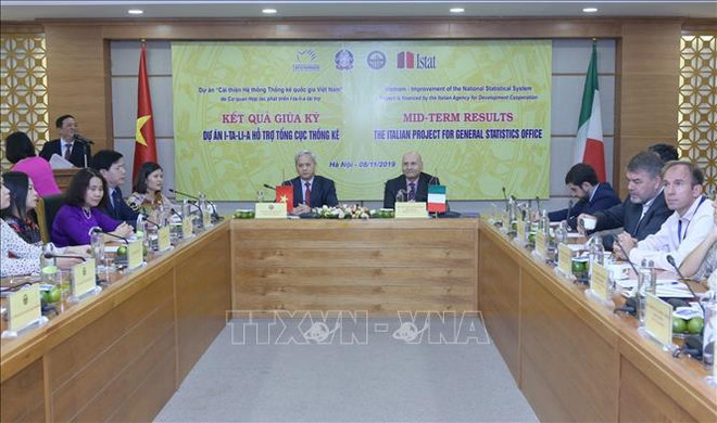 Résultats de mi-mandat du projet italien pour l’Office général des statistiques ảnh 1 Résultats de mi-mandat du projet italien pour l’Office général des statistiques ảnh 1