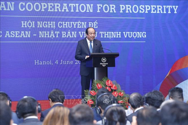 La conférence thématique de la coopération ASEAN-Japon pour la prospérité s'ouvre à Hanoi ảnh 1 La conférence thématique de la coopération ASEAN-Japon pour la prospérité s'ouvre à Hanoi ảnh 1