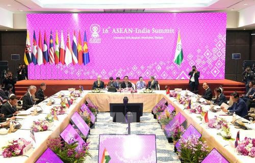 Sommet de l’ASEAN : le PM vietnamien au 16e Sommet ASEAN-Inde ảnh 1 Sommet de l’ASEAN : le PM vietnamien au 16e Sommet ASEAN-Inde ảnh 1