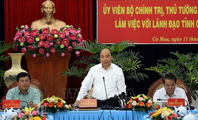 Le Premier ministre Nguyen Xuan Phuc en tournée de travail à Ca Mau ảnh 1 Le Premier ministre Nguyen Xuan Phuc en tournée de travail à Ca Mau ảnh 1