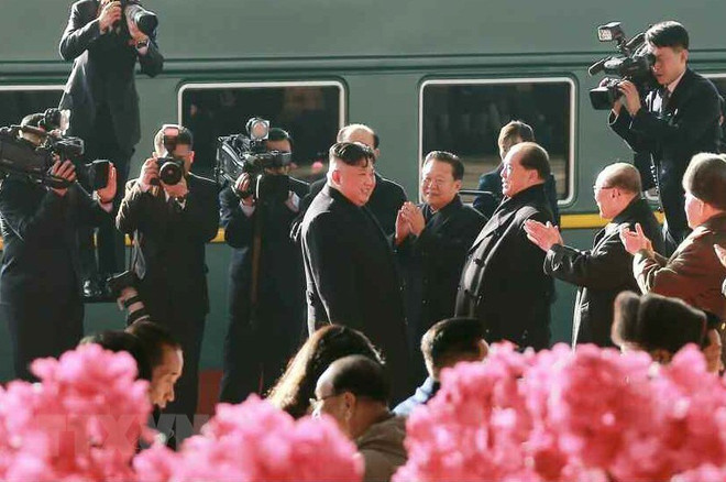 Le président de la RPDC prend le train pour venir à Hanoï ảnh 3 Le président de la RPDC prend le train pour venir à Hanoï ảnh 3