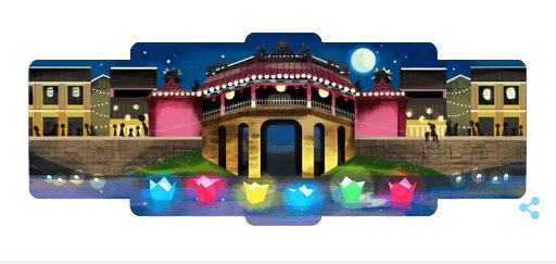 Des lanternes de Hoi An "illuminent" la page d'accueil de Google ảnh 2 Des lanternes de Hoi An "illuminent" la page d'accueil de Google ảnh 2