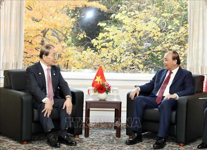 Le PM Nguyen Xuan Phuc rencontre le président de l’Association d’amitié République de Corée–Vietnam ảnh 1 Le PM Nguyen Xuan Phuc rencontre le président de l’Association d’amitié République de Corée–Vietnam ảnh 1