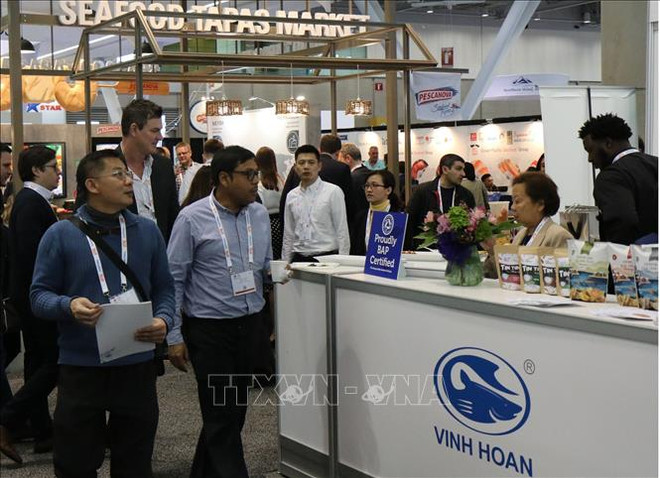 Le Vietnam à l'exposition de produits aquatiques de l'Amérique du Nord à Boston ảnh 1 Le Vietnam à l'exposition de produits aquatiques de l'Amérique du Nord à Boston ảnh 1