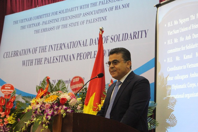 La Journée internationale de solidarité avec le peuple palestinien à Hanoi ảnh 1 La Journée internationale de solidarité avec le peuple palestinien à Hanoi ảnh 1
