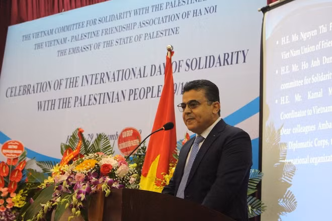 La Journée internationale de solidarité avec le peuple palestinien à Hanoi ảnh 1