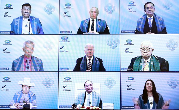 Le président Nguyen Xuan Phuc assiste à la 28e réunion des dirigeants des économies de l’APEC ảnh 2 Le président Nguyen Xuan Phuc assiste à la 28e réunion des dirigeants des économies de l’APEC ảnh 2