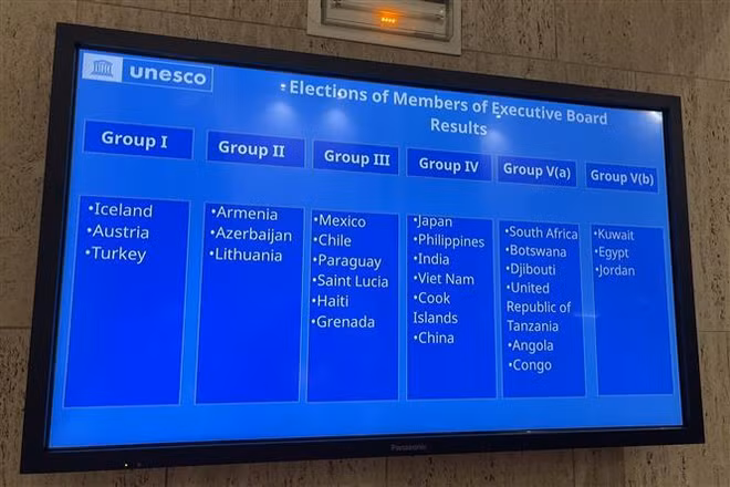 Le Vietnam réélu membre du Conseil exécutif de l’UNESCO ảnh 2 Le Vietnam réélu membre du Conseil exécutif de l’UNESCO ảnh 2