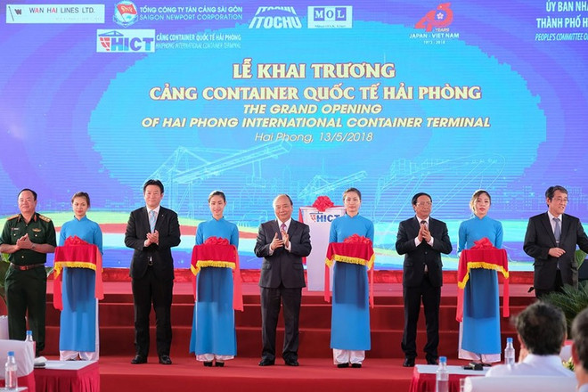 Inauguration du port international de conteneurs de Hai Phong ảnh 1 Inauguration du port international de conteneurs de Hai Phong ảnh 1