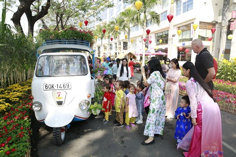 Ouverture de la foire aux fleurs printanières de Phu My Hung ảnh 1 Ouverture de la foire aux fleurs printanières de Phu My Hung ảnh 1