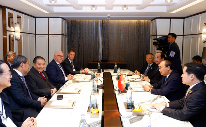 Le PM Nguyen Xuan Phuc reçoit les responsables de certaines grandes entreprises thaïlandaises ảnh 1 Le PM Nguyen Xuan Phuc reçoit les responsables de certaines grandes entreprises thaïlandaises ảnh 1