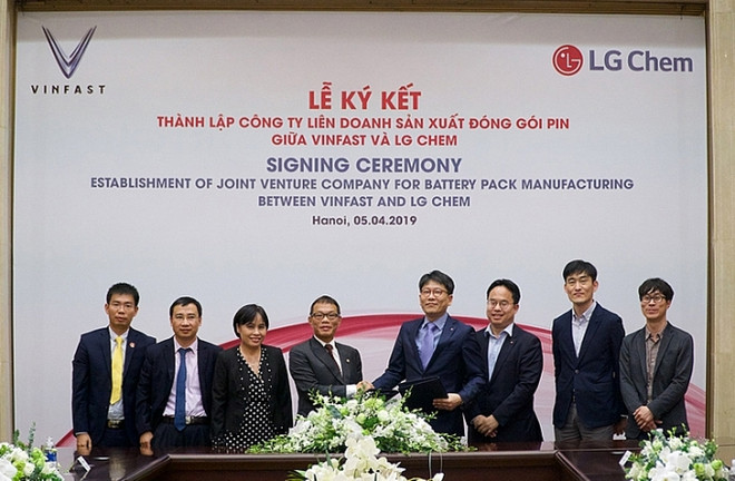 Coopération Vingroup-LG pour produire les batteries au lithium-ion ảnh 1 Coopération Vingroup-LG pour produire les batteries au lithium-ion ảnh 1