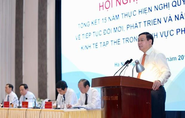 Conférence-bilan sur 15 ans d’économie collective du secteur non agricole ảnh 1  Conférence-bilan sur 15 ans d’économie collective du secteur non agricole ảnh 1