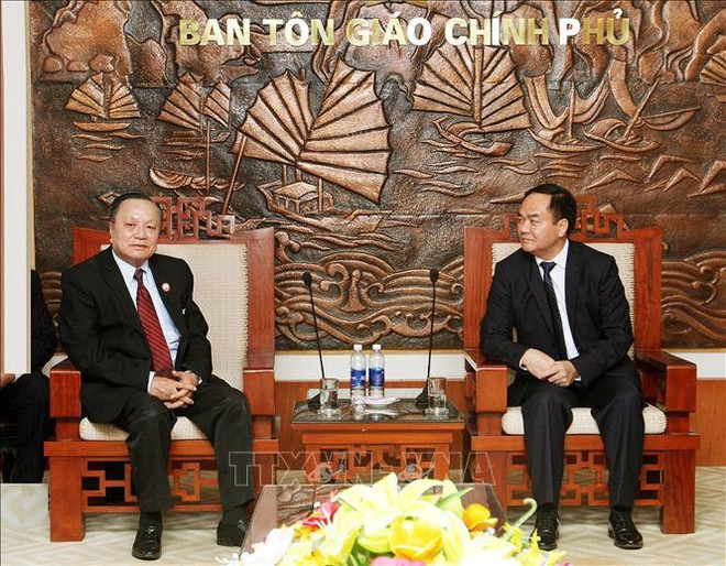 Religion : Coopération intensifiée entre le Vietnam et le Laos ảnh 1 Religion : Coopération intensifiée entre le Vietnam et le Laos ảnh 1