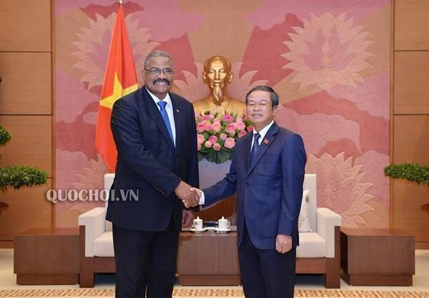 Le vice-président de l’AN reçoit le dirigeant de la Cour populaire suprême de Cuba ảnh 1 Le vice-président de l’AN reçoit le dirigeant de la Cour populaire suprême de Cuba ảnh 1