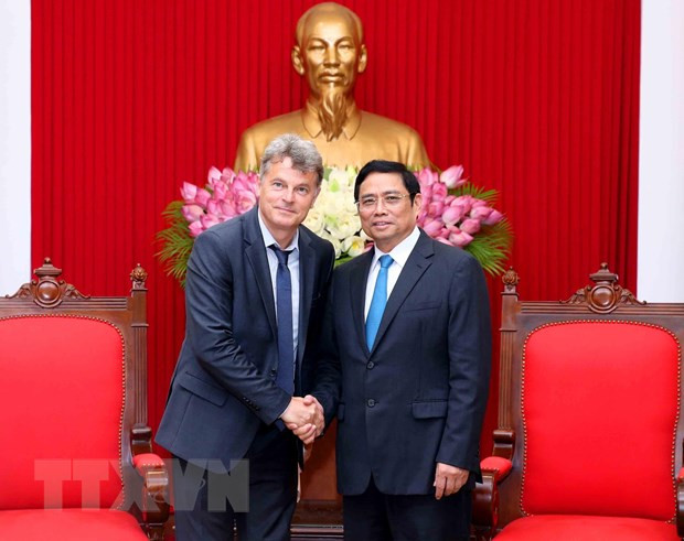 Une délégation du Parti communiste français en visite de travail au Vietnam ảnh 1 Une délégation du Parti communiste français en visite de travail au Vietnam ảnh 1