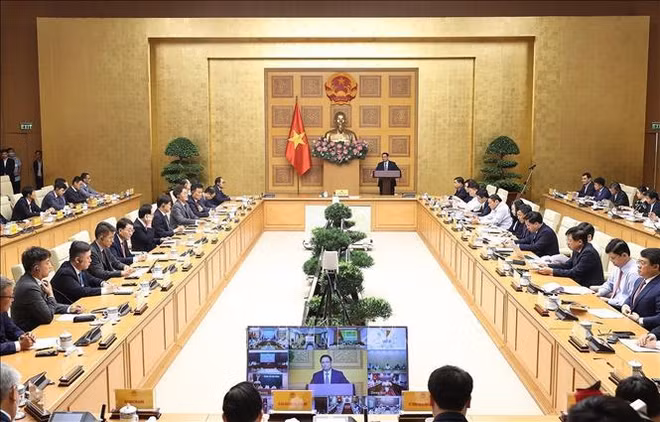 Le Premier ministre Pham Minh Chinh dialogue avec les entreprises sud-coréennes ảnh 4 Le Premier ministre Pham Minh Chinh dialogue avec les entreprises sud-coréennes ảnh 4