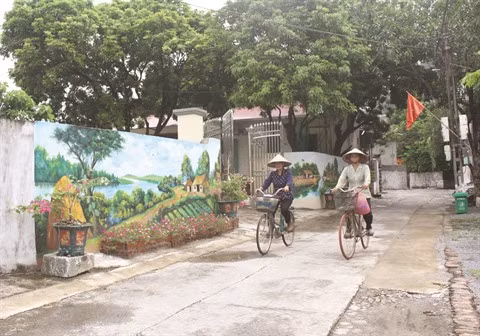 Ninh Binh : Des rues ornées de fresques dans une campagne paisible ảnh 1