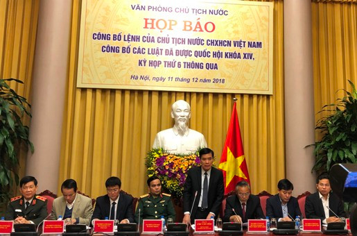 Promulgation de neuf lois ảnh 1 Promulgation de neuf lois ảnh 1