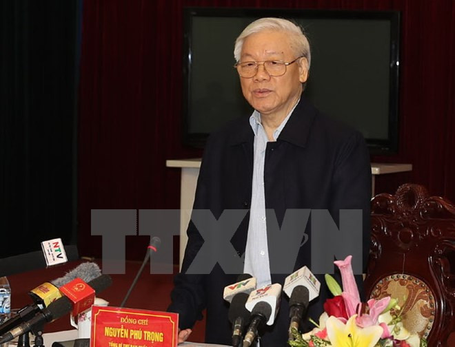 Le leader du Parti exhorte Nam Dinh à valoriser ses atouts ảnh 1 Le leader du Parti exhorte Nam Dinh à valoriser ses atouts ảnh 1