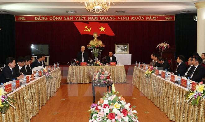 Le leader du Parti exhorte Nam Dinh à valoriser ses atouts ảnh 2 Le leader du Parti exhorte Nam Dinh à valoriser ses atouts ảnh 2