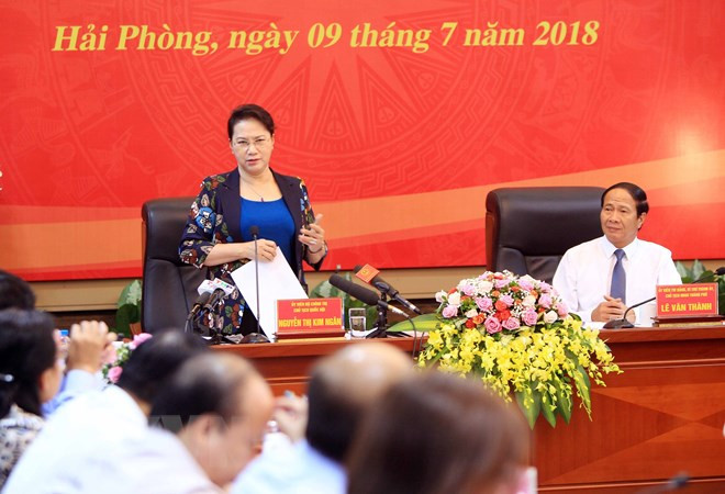 La présidente de l’AN en visite de travail à Hai Phong ảnh 1 La présidente de l’AN en visite de travail à Hai Phong ảnh 1