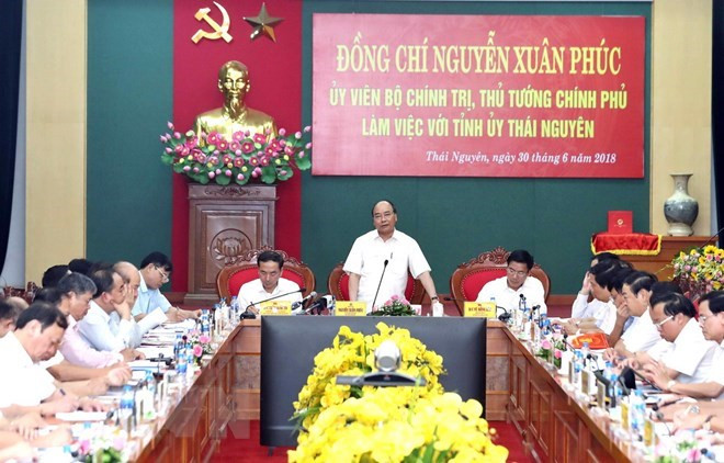 Le chef du gouvernement recommande trois piliers pour l’économie de Thai Nguyên ảnh 1 Le chef du gouvernement recommande trois piliers pour l’économie de Thai Nguyên ảnh 1
