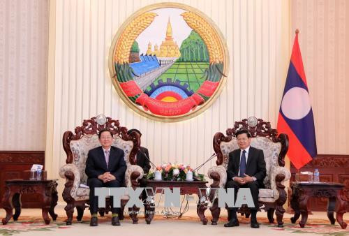 Une délégation du ministère de l’Intérieur du Vietnam en visite de travail au Laos ảnh 1 Une délégation du ministère de l’Intérieur du Vietnam en visite de travail au Laos ảnh 1