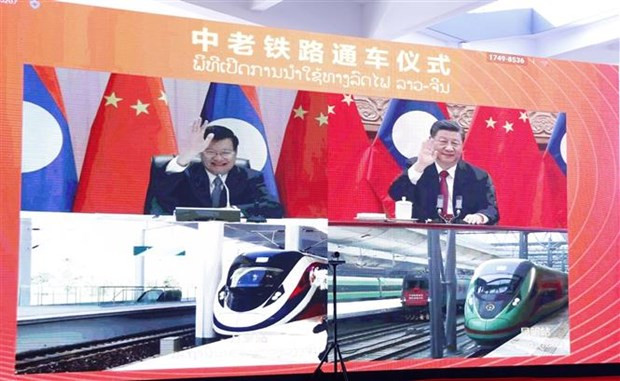 Le Shanxi lance le premier train de fret international via le chemin de fer Chine-Laos ảnh 1 Le Shanxi lance le premier train de fret international via le chemin de fer Chine-Laos ảnh 1