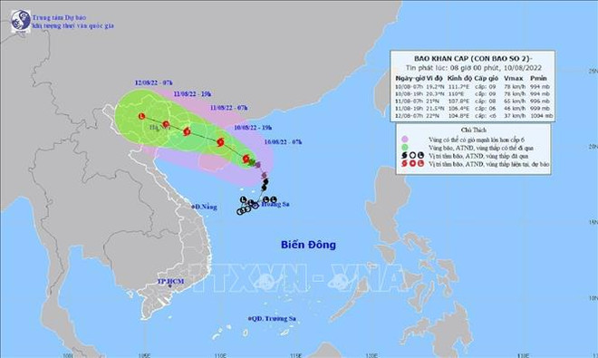 La tempête Mulan se dirige vers la côte septentrionale ảnh 1 La tempête Mulan se dirige vers la côte septentrionale ảnh 1