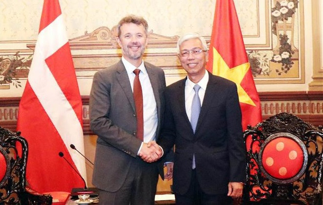 Le prince héritier Frederik de Danemark à Ho Chi Minh-Ville ảnh 2 Le prince héritier Frederik de Danemark à Ho Chi Minh-Ville ảnh 2
