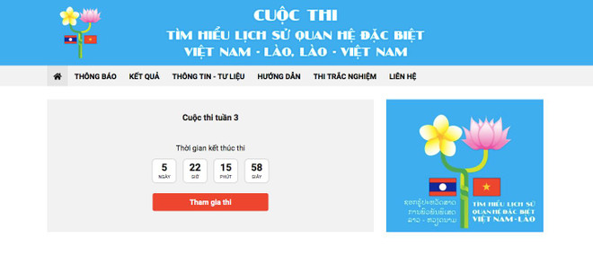 Plus de 94.000 personnes participent au quiz sur les relations Vietnam-Laos ảnh 1 Plus de 94.000 personnes participent au quiz sur les relations Vietnam-Laos ảnh 1
