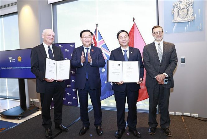 Vuong Dinh Hue au Forum de coopération dans l’éducation Vietnam-Australie ảnh 2 Vuong Dinh Hue au Forum de coopération dans l’éducation Vietnam-Australie ảnh 2