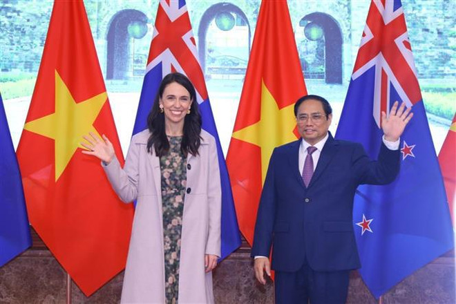 Le PM vietnamien souhaite la bienvenue à la PM néo-zélandaise ảnh 2 Le PM vietnamien souhaite la bienvenue à la PM néo-zélandaise ảnh 2