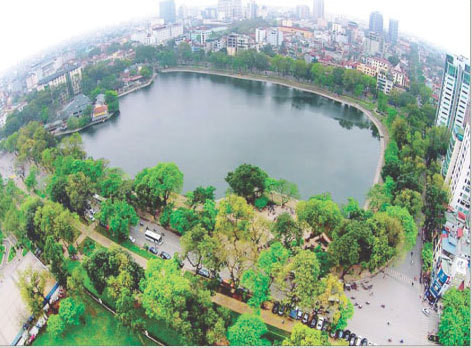 Proposition de créer un espace piétonnier autour du lac Thuyen Quang à Hanoï ảnh 1 Proposition de créer un espace piétonnier autour du lac Thuyen Quang à Hanoï ảnh 1
