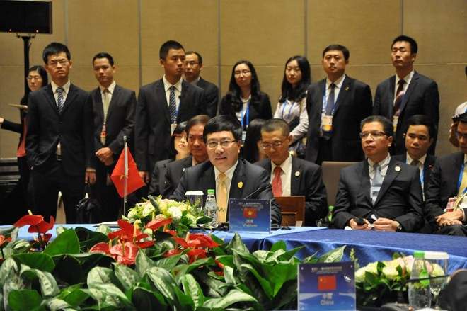 Pham Binh Minh participe à une conférence Mékong-Lancang en Chine ảnh 1 Pham Binh Minh participe à une conférence Mékong-Lancang en Chine ảnh 1