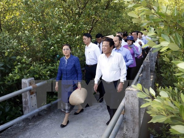 La présidente de l'AN laotienne Pany Yathotou termine sa visite au Vietnam ảnh 1 La présidente de l'AN laotienne Pany Yathotou termine sa visite au Vietnam ảnh 1