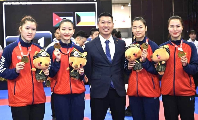 Le Vietnam remporte de l’or aux Championnats d'Asie de karaté 2023 ảnh 1 Le Vietnam remporte de l’or aux Championnats d'Asie de karaté 2023 ảnh 1