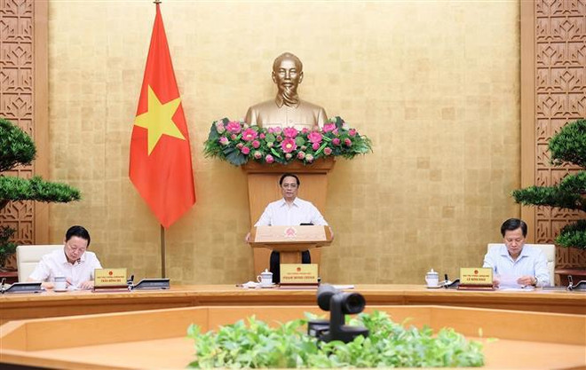 Le Premier ministre préside une réunion du gouvernement sur la préparation de lois ảnh 1 Le Premier ministre préside une réunion du gouvernement sur la préparation de lois ảnh 1