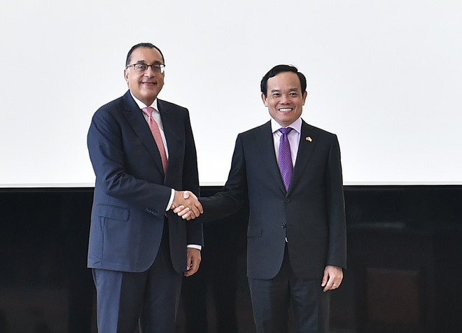 Le vice-PM Tran Luu Quang s'entretient avec le Premier ministre égyptien ảnh 1 Le vice-PM Tran Luu Quang s'entretient avec le Premier ministre égyptien ảnh 1